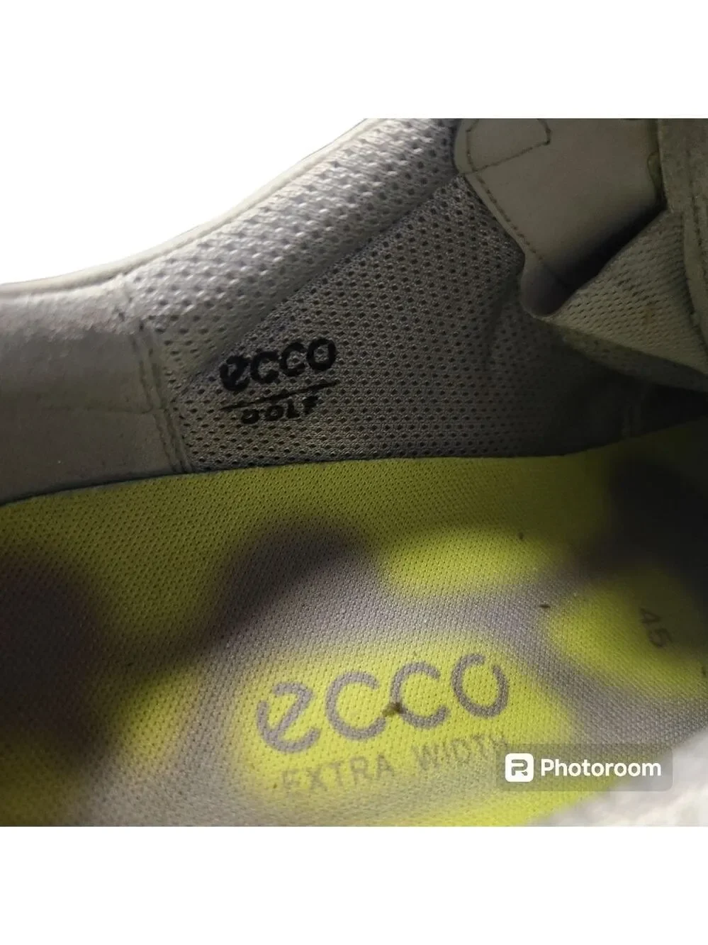 ECCO Cage Pro Men's Golf Shoe. Color Gray. Size:45 (11/11.5 US) Extra Width